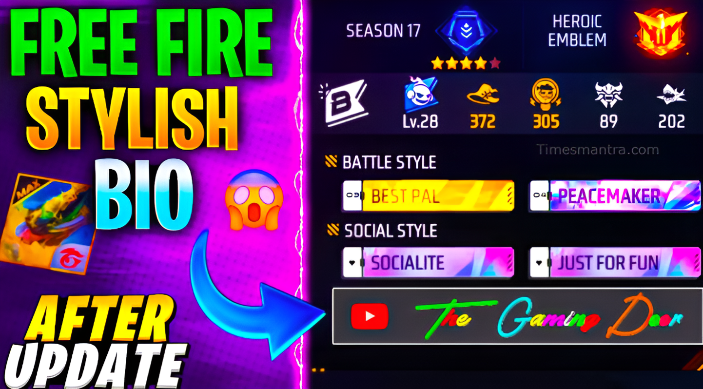 Free Fire Bio Style Code