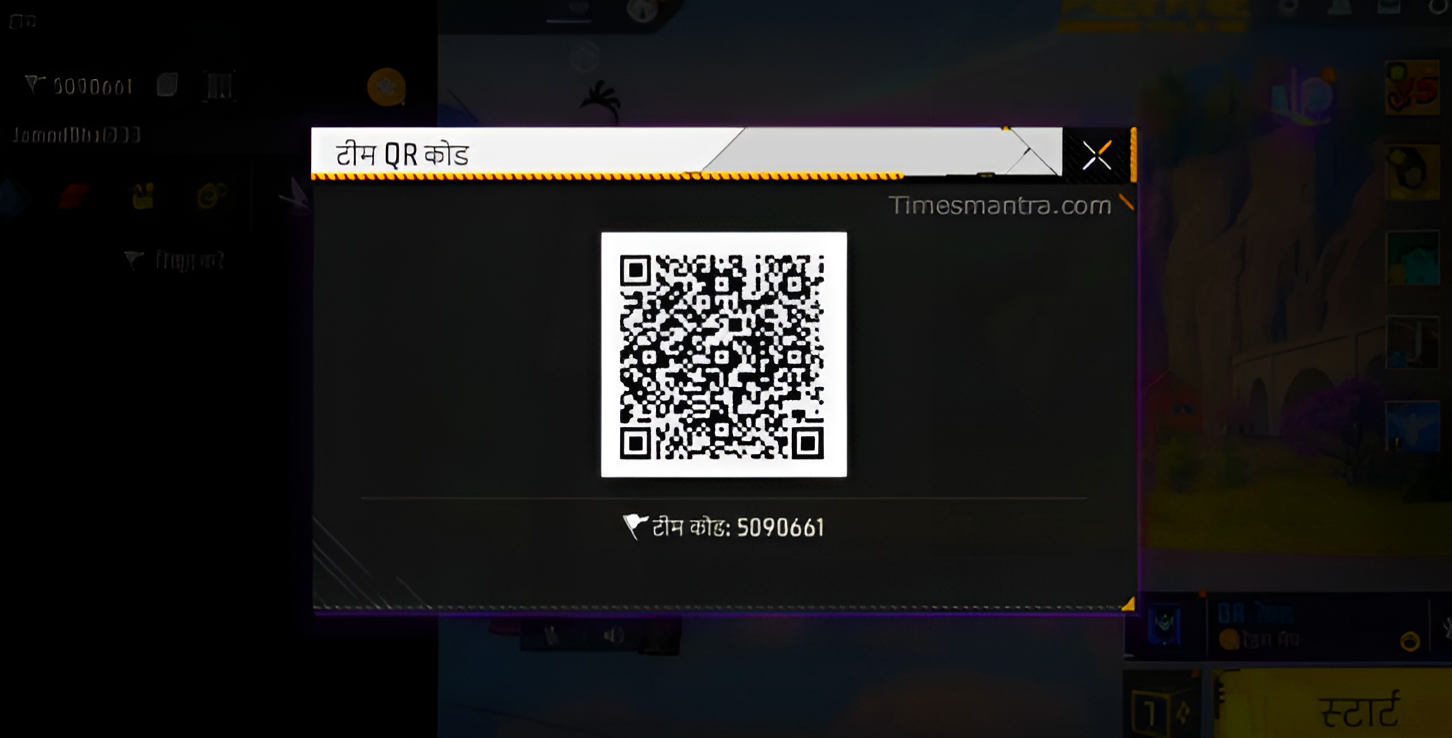 free fire qr code