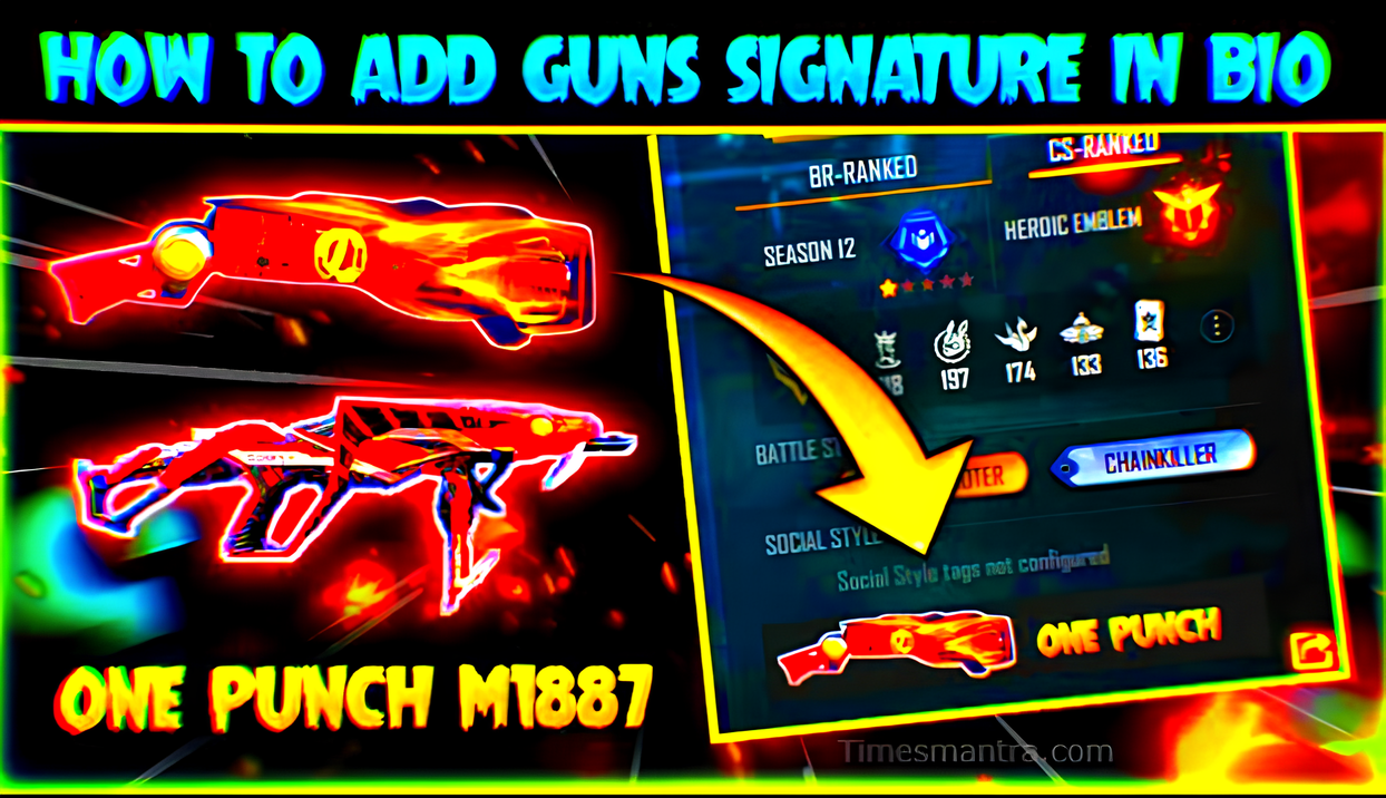 Free Fire bio gun code