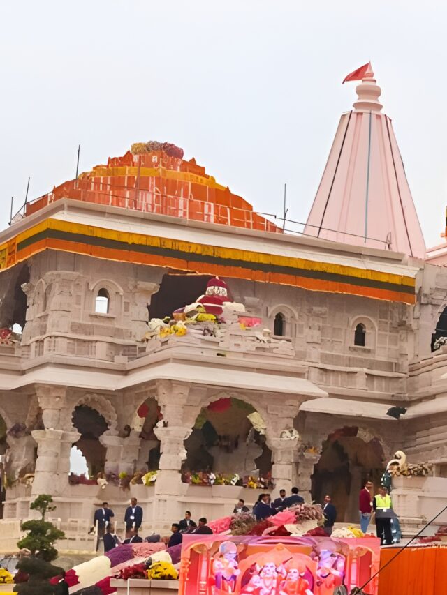 Ayodhya’s Ram Mandir Completes With Grand Flag-Hoisting